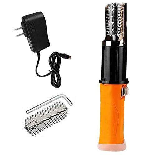 Electric Fish Scaler Remover, Amayia Upgrade Powerful Electric Fish Scaler Skin Deslagger Scaler Rechargeable Waterproof Fish Scaler Automatic Electric Fish Skin Clean Brush (with One Extra Head) image