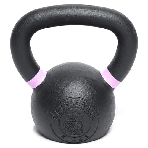 Kettlebell Kings Powder Coated Kettlebell Weights 4-48 KG - Hand weights Workout Gym Equipment and Strength Training Sets for Women and Men - Weights Set for Home Gym- New image