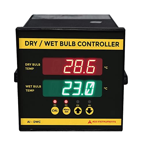 Multi-Channel Temperature Controller (Dry Bulb & Wet Bulb) for Tobacco Industries,Tea Processing, Mushroom Cultivation, Coating Industries, Seed Storages, Incubation image