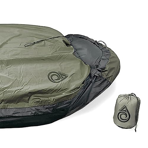 AquaQuest Pharaoh Bivy Sack, Waterproof Outer Shell for Sleeping Bag, Minimalist Stealth Shelter, Olive Drab image