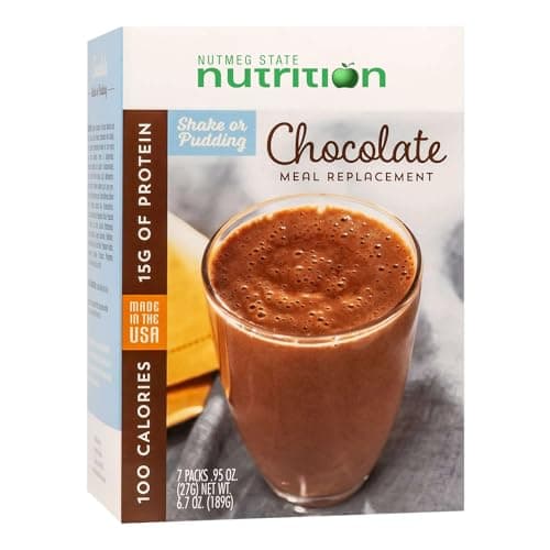 HealthyWise - High Protein 100 Calorie Pudding Shake, 15g Protein, Low Calorie, Low Carbs, Ideal Protein Compatible, 7 Servings Per Box (Chocolate) image