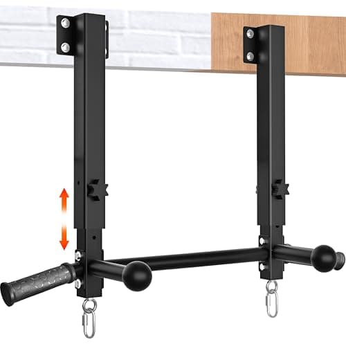 2025 Upgrade Pull Up Bar Joist Mounted - 800 lbs Adjustable Heavy Duty Chin Up Bar image
