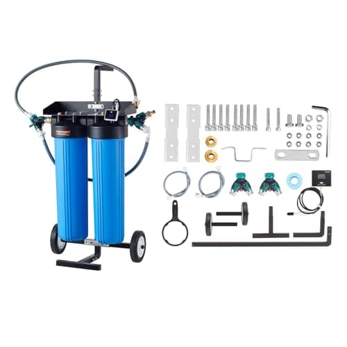 VEVOR Deionized Water System for Car Washing, Water Deionizer with Cart and Built-in TDS Meter, Water Spot Remover Filter with Dual Outlet Mode, Ideal for Cars, RVs, and Motorcycles image