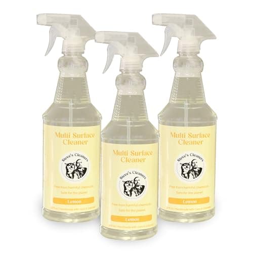 Steve's Cleaners Plant-Based Multi-Surface Cleaner – Streak & Residue-Free All-Purpose Cleaning Spray – Non-Toxic, Ammonia-Free, Safe for Kitchen, Bathroom, Counters & More – 32 oz (Pack of 3) image