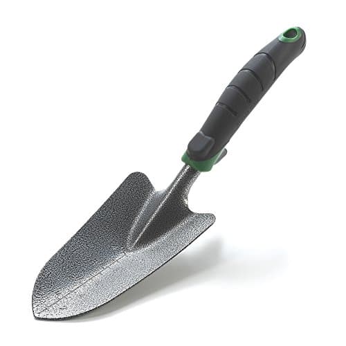 Edward Tools Garden Trowel - Heavy Duty Carbon Steel Garden Hand Shovel with Ergonomic Grip - Stronger Than Stainless Steel - Depth Marker Measurements for More consistent Planting image