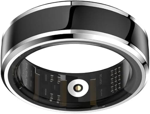 GQM Smart Ring with Health Tracking, Long Battery Life, Real-Time Heart Rate and Blood Oxygen Monitoring, Daily Activity Tracking, Sleep Recording and Suggestions, Lightweight Design image