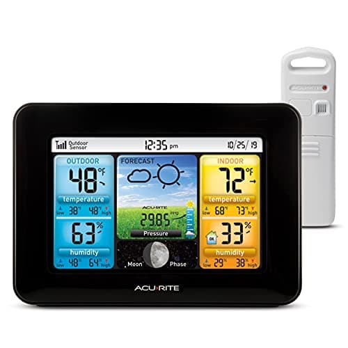 AcuRite Wireless Home Weather Station with Color Display, Indoor Outdoor Thermometer and Temperature Sensor image