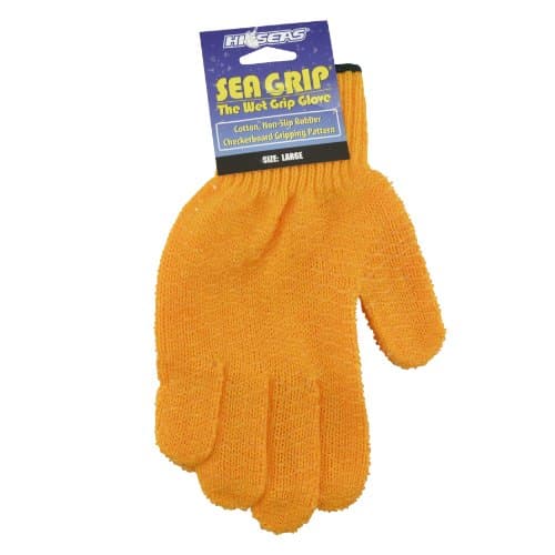 Hi-Seas Sea Grip Non-Slip Pattern Glove, Large, Orange image