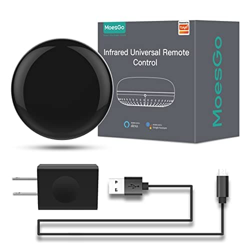 MoesGo WiFi IR Control Hub for Smart Appliances via Voice and Smart Life/Tuya App, Compatible with Amazon Echo and Google Home image