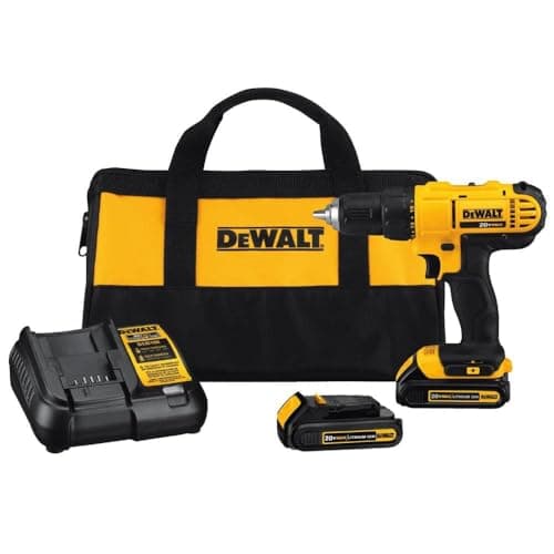 DEWALT 20V Max Cordless Drill/Driver Kit, 2 Batteries and Charger Included (DCD771C2) image