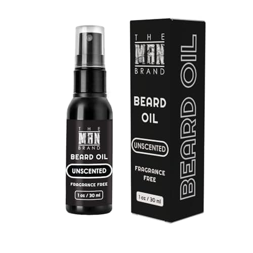 Unscented Beard Oil – Natural Leave-In Conditioner for Men, Fragrance Free Beard Oil for Styling and Care, Perfect for Sensitive Skin (1 Ounce, Unscented) image