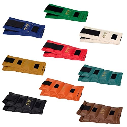 The Cuff Original Adjustable Ankle and Wrist Weight for Training, Dance, Running, Toning, and Physical Therapy for Men and Women, 9 Piece Set (1 each: 1, 1.5, 2, 2.5, 3, 4, 5, 7.5, 10 lb.) image