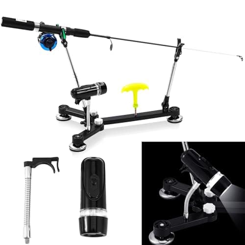 Hungdao Ice Fishing Rod Holder Stand with Night Lights image