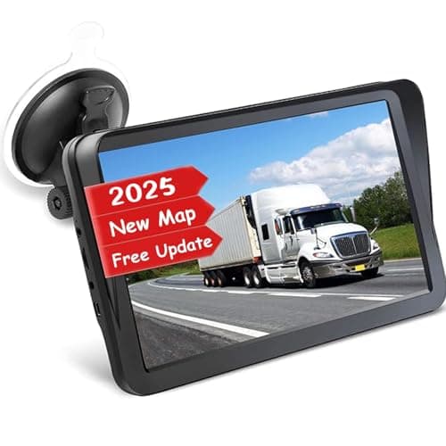 Car GPS Navigation Truck RV, GPS Navigator with 9 inch, 2025 Maps image