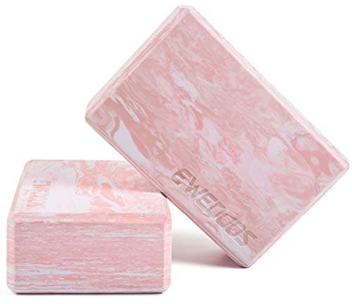 Ewedoos Yoga Blocks 2 Pack Eco Friendly Yoga Block High-Density Non-Slip Yoga Block Set for Yoga Pilates image