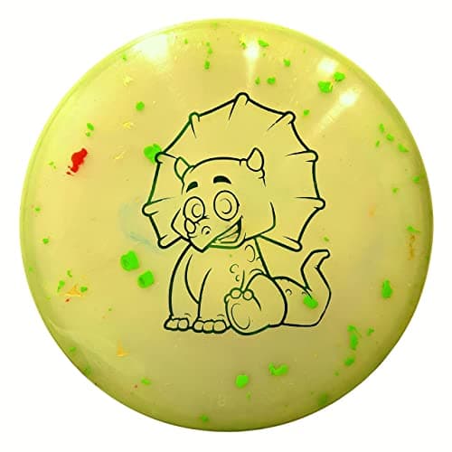 Triceratops Disc Golf Putter for Children | Ultra Lightweight | Made by Dino Discs (Egg Shell) image
