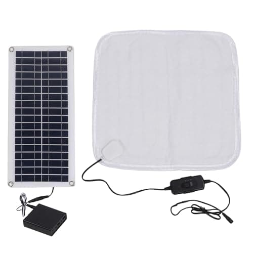100w Pet Heating Pad - Solar Cat Heating Pad, Waterproof Thermal Pet Pad | Heated Dog Cat Bed Warm Winter Pet Heating Mat Outdoor Heating Mat Cats Dogs, Heating Pad for Pet Comfort Cold Weather image
