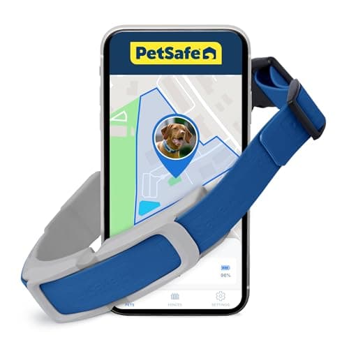 PetSafe Guardian GPS + Tracking Dog Fence Collar Pet Safe GPS Dog Collar Fence System, with App Waterproof Rechargeable Collar, Tracking for Dogs (Blue) image