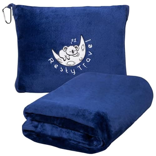 Resty Travel Blanket - Compact Airplane Blanket with Bag image