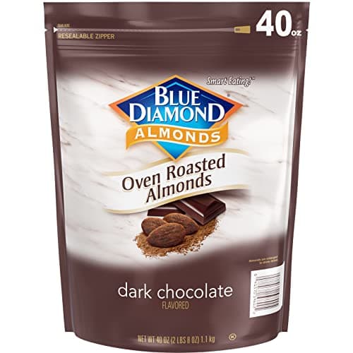 Blue Diamond Almonds, Oven Roasted Dark Chocolate Flavored Snack Nuts Perfect for Snacking, On-the-go, Lunches and More, 40 oz. image
