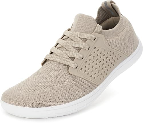 WHITIN Women's Barefoot Trail Running Shoes Size 9 Zero Drop Cross Trainer Female Treadmill Minimal Antislip Workout Sneakers Footwear Taupe 40 image