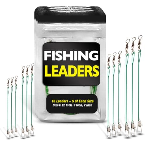 Fishing Leaders with Swivels - Carp - Pike - Catfish - Muskie - Walleye - Bass - Mackerel - Snapper image