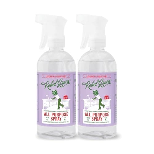 Rebel Green Natural All-Purpose Cleaning Spray - Essential Oil Multi-Surface Cleaner - Kid Safe, Pet Safe & Sustainable Cleaning Products image