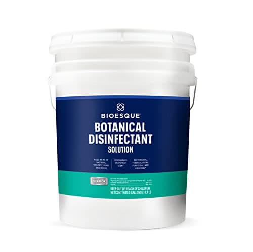 Bioesque Botanical Disinfectant Solution, Heavy Duty Broad-Spectrum Disinfectant, Kills 99.9% of Bacteria, Viruses*, Fungi, & Molds, 5 Gallon (Pack of 1) image