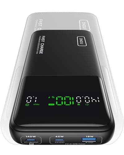INIU 140W Power Bank, Compact 25000mAh High Capacity Laptop Portable Charger image