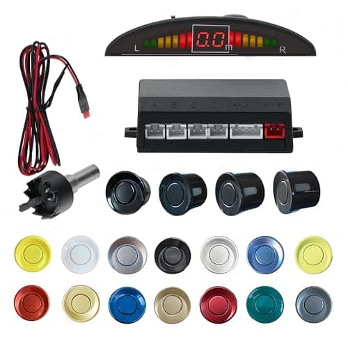 Car Auto Vehicle Reverse Backu Reverse Sensor for Car Parking Sensor Kit Backup Sensor Adjustable Volume Compact and Easy to Install image