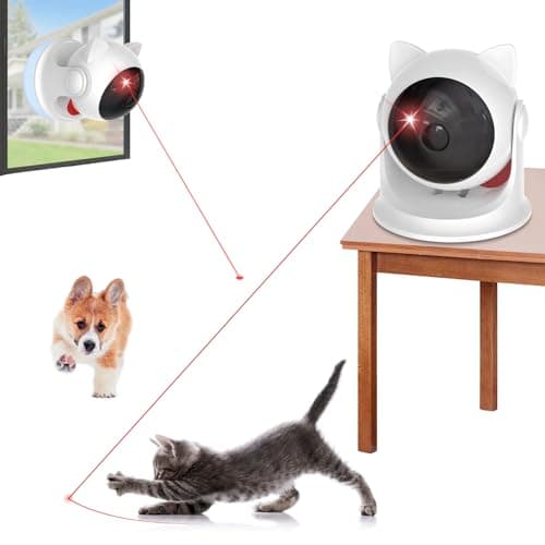 umosis Automatic Cat Laser Toy Interactive Cat Toys for Indoor Cats/Kitty/Dogs, Laser Toys for Bored Indoor Adult Cats image