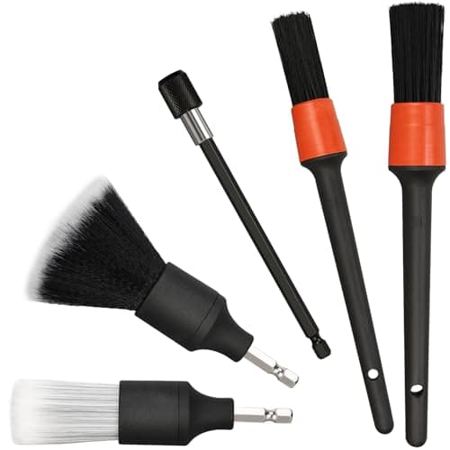 Car Detailing Brush Set, 5pcs Detailing Drill Brush Set image