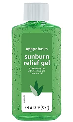 Amazon Basics Sunburn Relief Gel with Aloe Vera, 8 oz (Pack of 1) (Previously Solimo) image