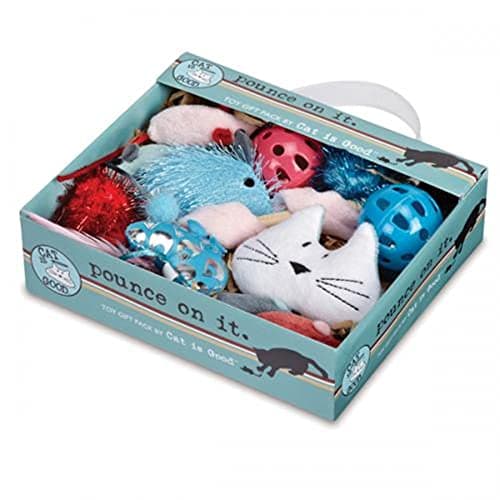 Cat Is Good 12-Piece Pounce Toy Gift Box – Assorted Toys for Cats image