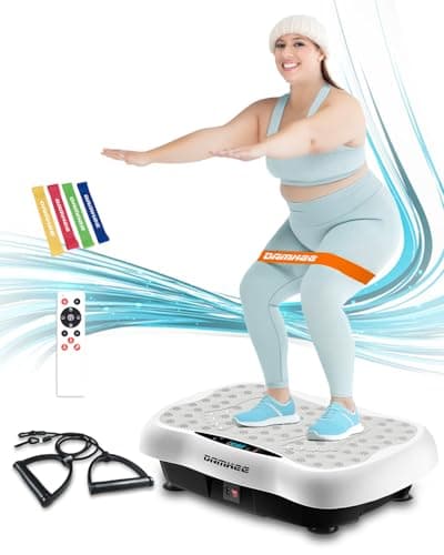 Vibration Plate Exercise Machine, Vibration Plateform for Lymphatic Drainage, Whole Body Workout Vibrate Fitness Board for Weight Loss Shaping Toning, Home Gym Equipment image