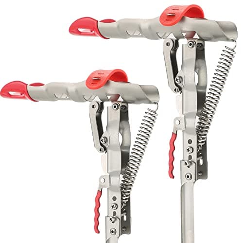 weyleity Automatic Spring Fishing Rod Holder | 2 Pack Stainless Steel Fishing Pole Stand image