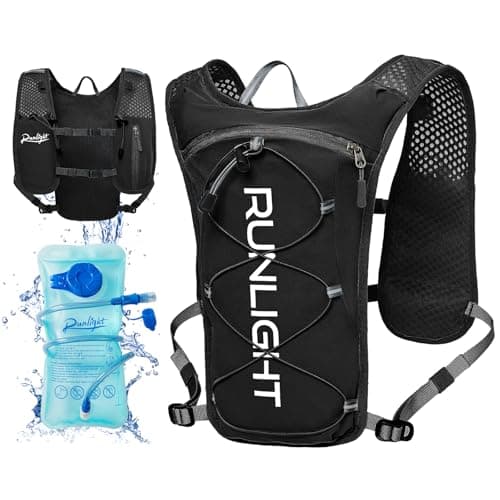 Runlight Running Vest for Women & Men - Hydration Vest with Water Bladder,Lightweight Runners Vest for Marathon, Hiking,Trail image
