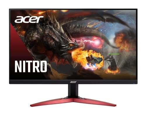 Acer Nitro KG241Y Sbiip 23.8” Full HD (1920 x 1080) VA Gaming Monitor | AMD FreeSync Premium Technology | 165Hz Refresh Rate | 1ms (VRB) | ZeroFrame Design | 1 x Display Port 1.2 & 2 x HDMI 2.0,Black image