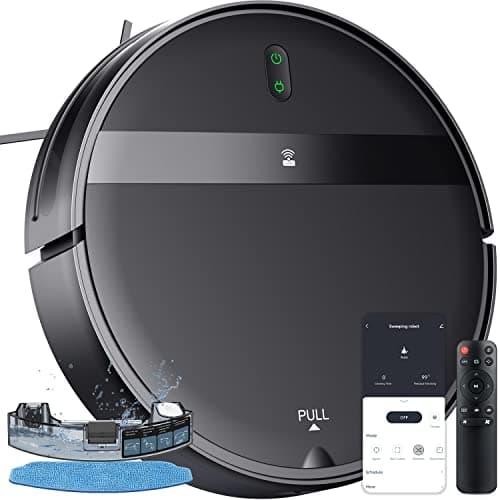Kilgone Robot Vacuum and Mop Combo, App/Alexa Control, Smart Robot Vacuum Cleaner, Ultra-Thin, Automatic Recharge Robotic Vacuum Cleaner for Pet Hair/Carpet/Hard Floor image