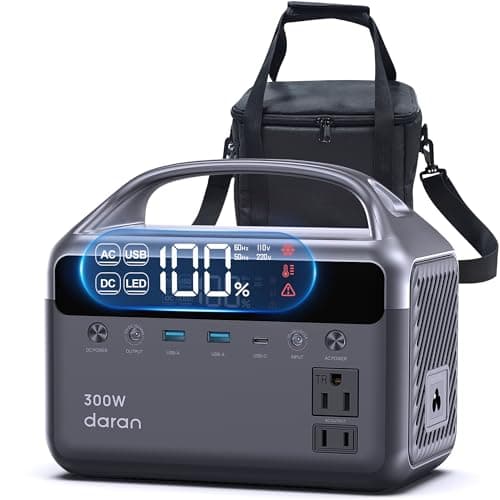 Portable Power Station 300W (600W Surge), 192Wh Solar Generator, LiFeP04 Battery image
