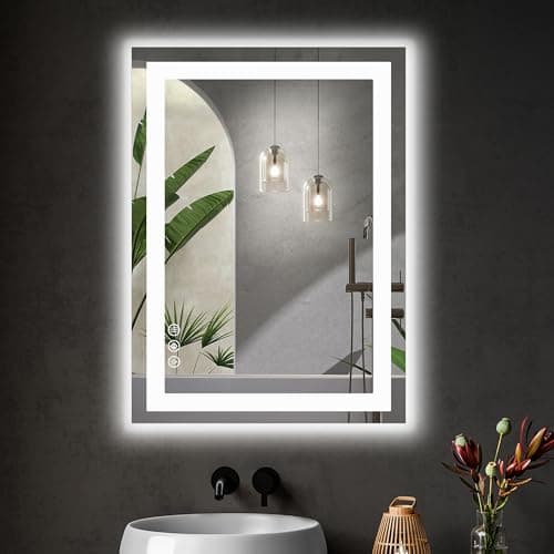 Sweetcrispy 32"x 24" LED Bathroom Vanity Mirror with Anti-Fog image