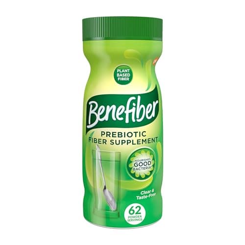Benefiber Daily Prebiotic Fiber Supplement Powder for Digestive Health, Daily Fiber Powder, Unflavored - 62 Servings (8.7 Ounces) image