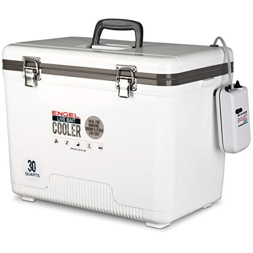 Engel 30qt Live Bait Cooler Box with 2nd Gen 2-Speed Aerator Pump image