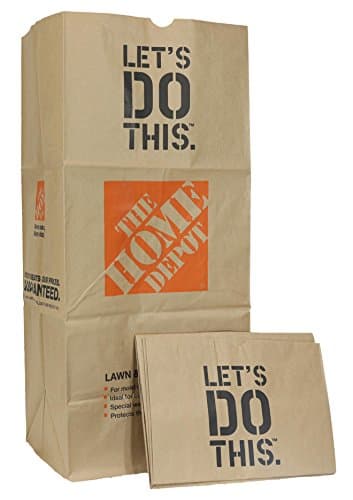 THE HOME DEPOT Heavy Duty Brown Paper 30 Gallon Lawn and Refuse Bags for Home and Garden (15 Lawn Bags) image