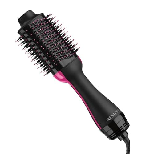 REVLON One-Step Volumizer Hair Dryer and Styler, for Less Frizz, More Shine, and Reduced Heat Damage for Salon Style Round Brush for Blowout, Black (Amazon Exclusive) image