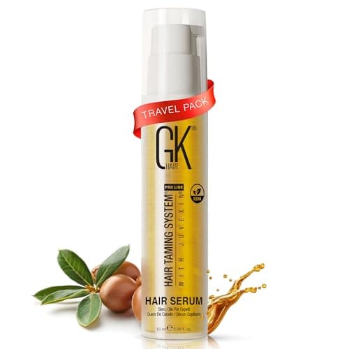 GK HAIR Global Keratin 100% Organic Argan Oil Anti Frizz Mini Serum (0.34 Fl Oz/10ml) image