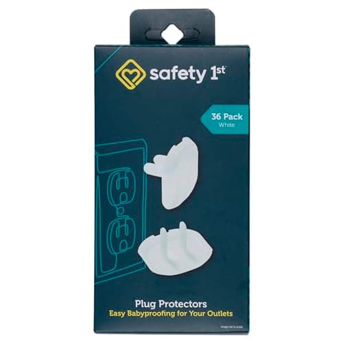 Safety 1st Electrical Outlet Baby Proof Covers, Secure Outlet Plugs, Baby Proofing, 36 Count image