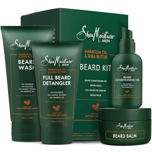 SheaMoisture Beard-Care Kit for Men, Includes Wash, Balm, Oil, Conditioner image