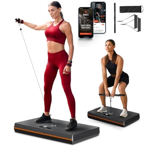 SQUATZ Pluto Home Smart Gym - 100lbs of Resistance - All-in-One Digital Gym Machine, WiFi and Bluetooth Enabled, Home Gym Equipment for Full Body Workouts image
