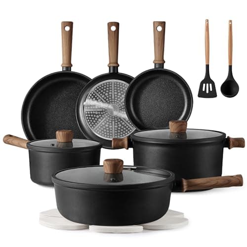 CAROTE Nonstick Pots and Pans, Cookware Set 16pcs Kitchen Cooking Sets, Pot and Pan Non Stick w/Frying pan image